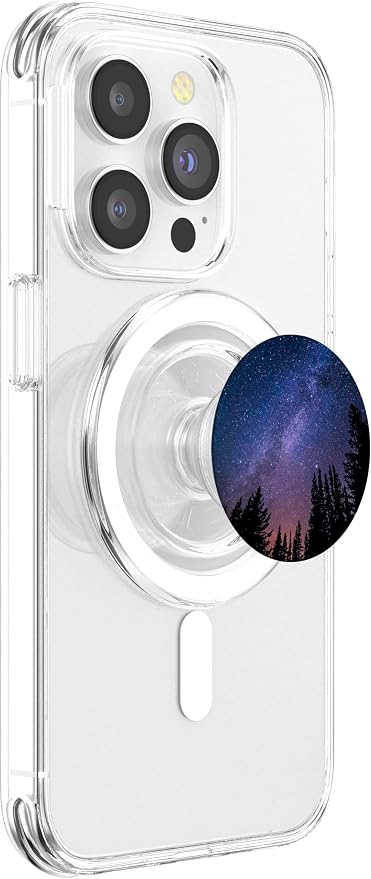 Starry Night Forest Milky Way PopSockets Adhesive PopGrip