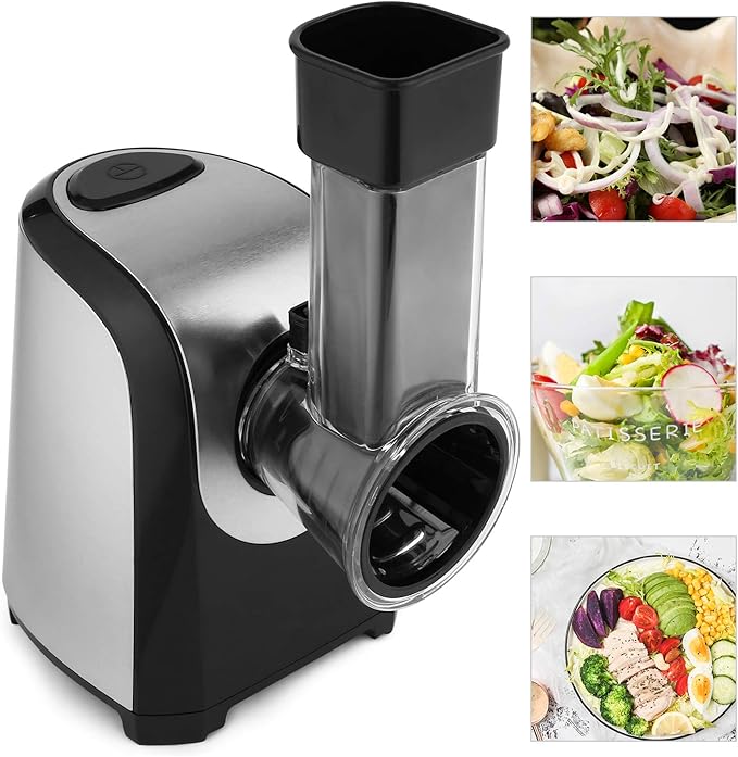 Electric Vegetable Slicer Shredder Salad Maker for Kitchen, 150W 5 Cones