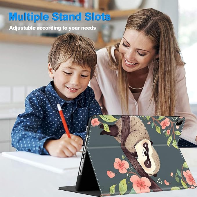 Case for iPad Pro 11 Inch 2022/2021/2020 (4th/3rd/2nd Gen) for iPad Air 5th / 4th Generation 10.9 Inch (2022/2020) Durable Shockproof Protective Cover，Black Woman Queen Afro Design