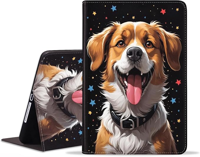 Case for iPad 6th/5th Generation (2018 2017 Model 9.7 Inch) iPad Air 2/Air 1 (9.7 Inch) Slim PU Leather Stand Folio Cover with Auto Wake Sleep African Woman Wolf