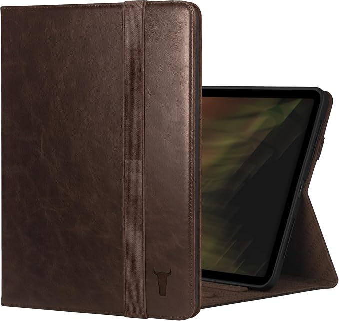 TORRO Case Compatible with iPad Pro 11” M5 / M4 (2025/2024) – Premium Leather iPad Pro 11” 2025/2024 Case with Stand Function Apple Pencil Connectivity and Wake/Sleep Function (Black)