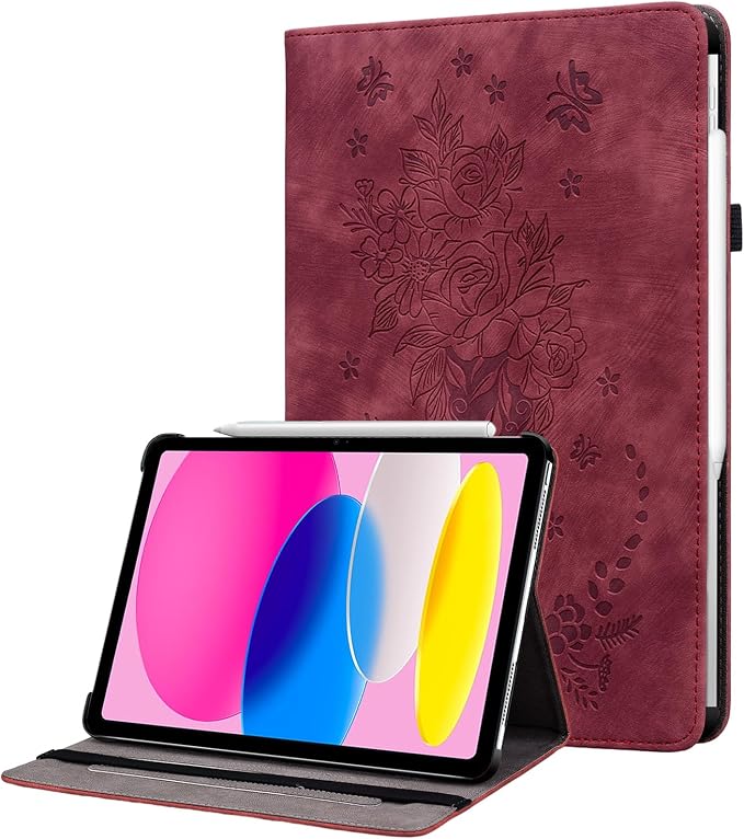 Case for iPad (A16) 11th Generation 11 Inch 2025 iPad 10th Generation 10.9 inch 2022 Auto Wake/Sleep Multi-Angle Flip PU Leather Cover with Pencil Holder Blue