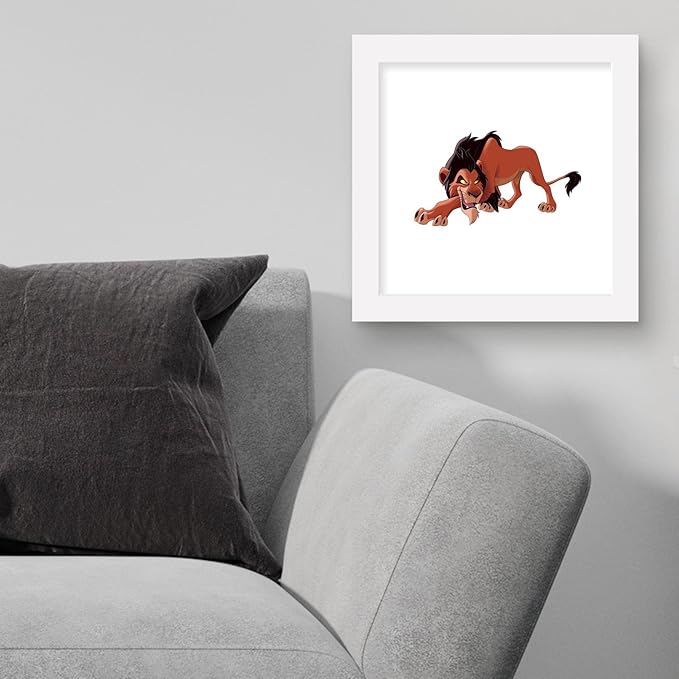 Trends International Gallery Pops Disney The Lion King - Scar Wall Art Wall Poster, 12.00" x 12.00", White Frame Version