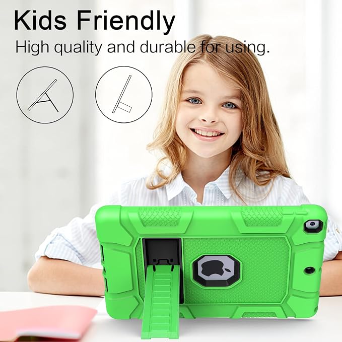 Azzsy Case for iPad 9th Generation/iPad 8th Generation/iPad 7th Generation (10.2 Inch 2021/2020/2019 Model) Heavy Duty Shockproof Rugged Protective Case for iPad 10.2 inch Alpine Green