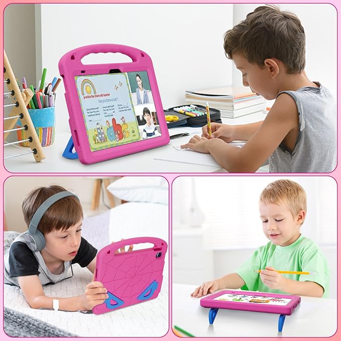 Kids Case for iPad 9th/8th/7th Gen. (10.2-inch 2021/2020/2019) | Shockproof Cover with Built-in Screen Protector and Stand Black