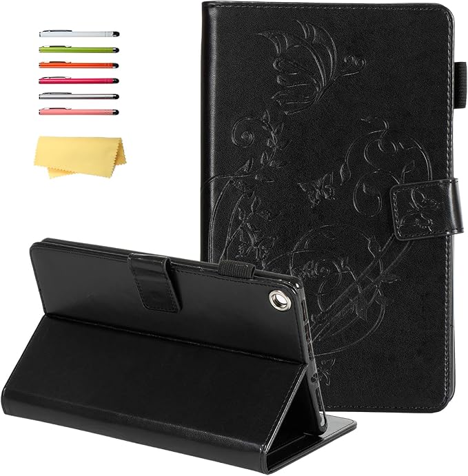 Kindle Fire HD 8 Tablet Case (8th/7th/6th Generation)Smart Stand Synthetic Leather Cover with Auto Wake/Sleep [Card &amp Pencil Holder] for 8 Amazon Fire HD 8 (2018/2017/2016) Blue Sea Beach