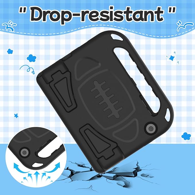BMOUO Kids Case for Samsung Galaxy Tab A11+ Plus 11” 2026/A9+ Plus 2023 11 inch Tablet with Screen Protector Shockproof Lightweight Stand Handle Galaxy Tab A11 Plus/A9 Plus Case for Kids Black