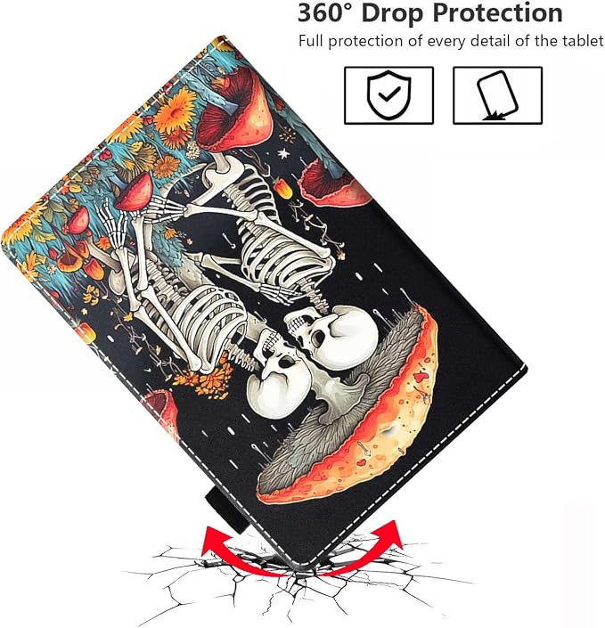 Case for Amazon Fire HD 8/Fire HD 8 Plus Tablet (12th/10th Generation 2024/2022/2020 Release) Premium PU Leather Cover with Auto Sleep Wake African Women