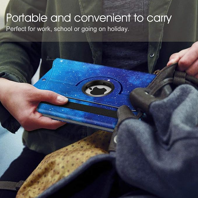 Fintie Rotating Case for iPad Air 3rd Generation 2019 / iPad Pro 10.5 2017 | 360° Swivel Stand Landscape &amp Portrait Viewing Shockproof Protective Cover Pencil Holder Auto Sleep/Wake Black