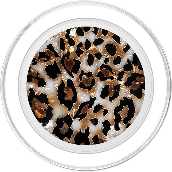 Leopard Drawing Illustration Cheetah Print Pattern PopSockets Adhesive PopGrip
