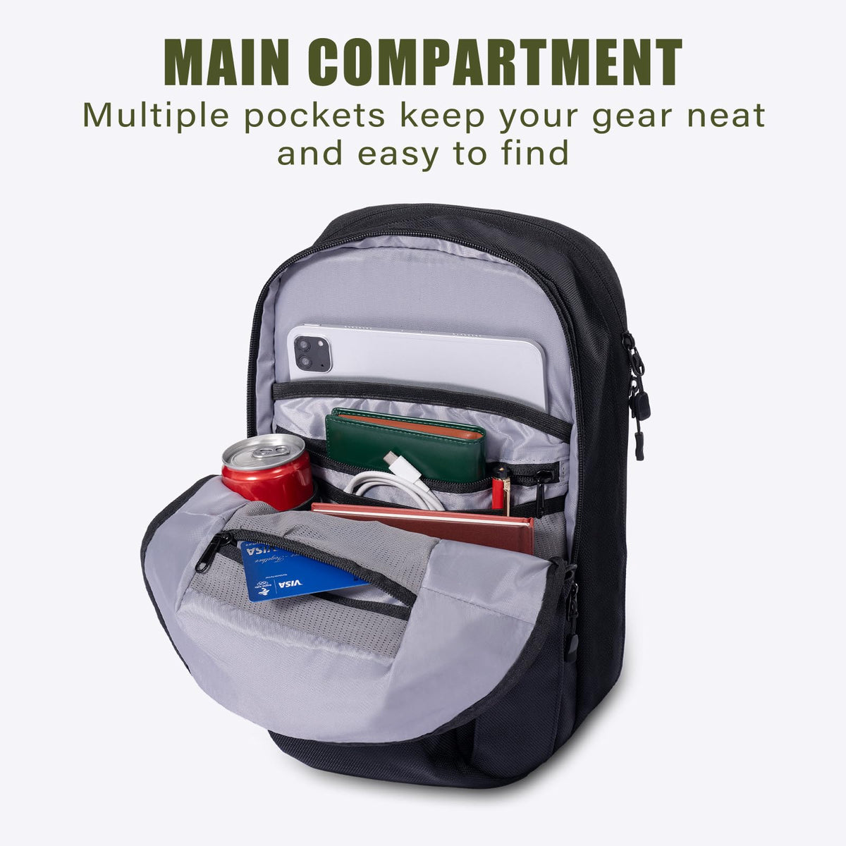MUNALO Concealed Carry Bag for Men & Women - CCW Sling Bag, Tactical Crossbody/Cross Body EDC Holster Bags for Pistol/Gun - Ideal for Trigger Coverage & Quick Draw Access