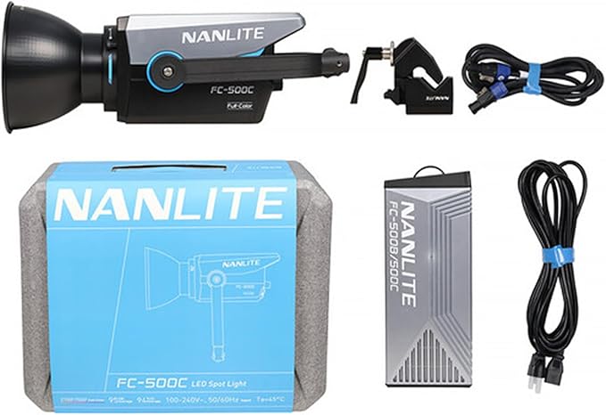 NANLITE FC-500C RGB LED Video Light – 520W Full Color Studio Lighting with App & DMX Control, CRI 96+ TLCI 98, Bowens Mount – for Film, Photography & Content Creation