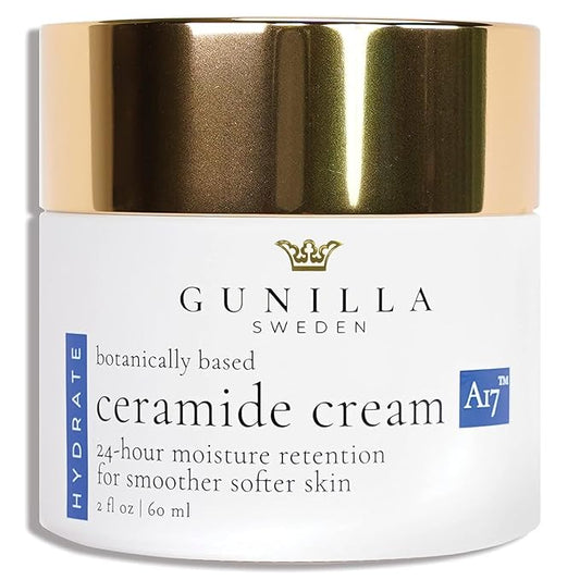 GUNILLA Ceramide Cream A17-17 Actives & Herbals. Plant-Based. No Added Fragrance. Vegan. (2 oz)
