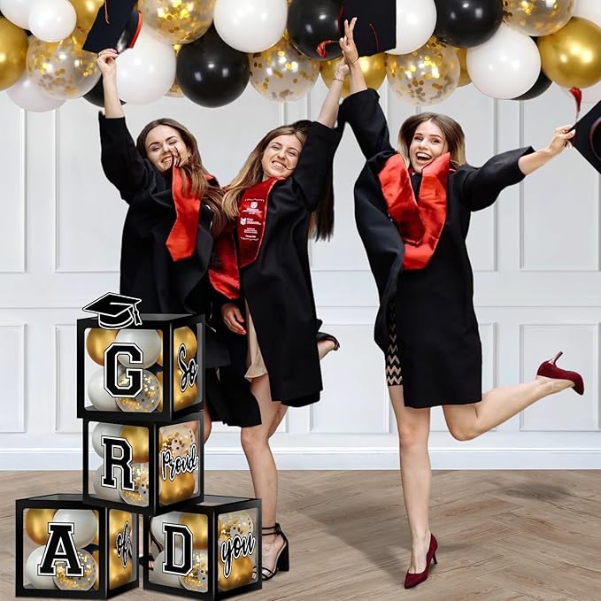 2026 Graduation Decorations, Graduation Party Decorations Graduation Balloons Arch Kit Boxes With Letters 2026 Grad for Middle School High School College ect.