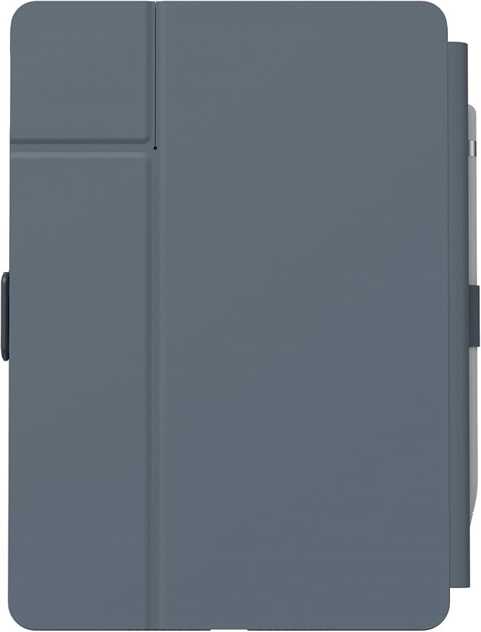 Speck Balance Folio Case for iPad 10.2 Inch (2019-2021) - Drop &amp Camera Protection Slim Multi Range Stand Apple Pencil Holder - Arcadia Navy/Moody Grey