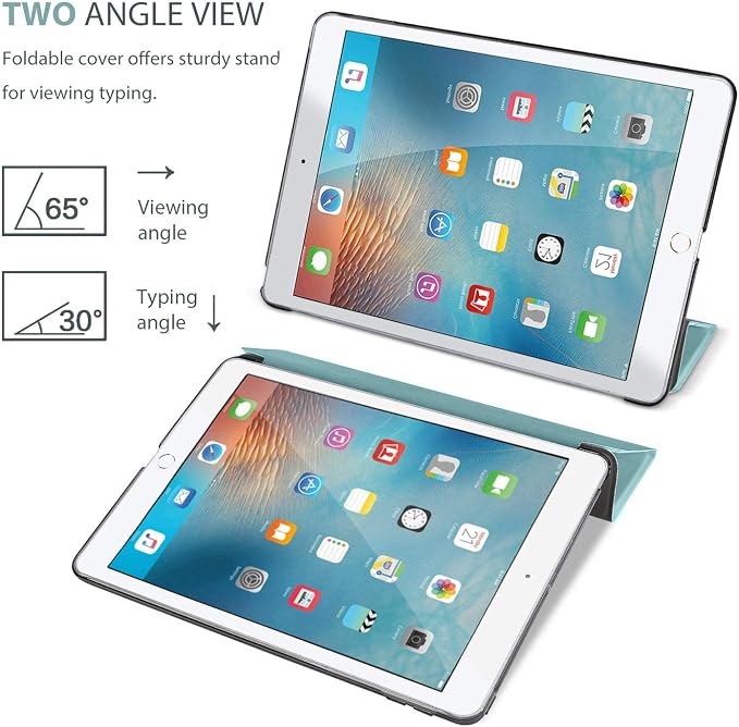 ProCase Smart Case for iPad mini 1 2 3(Model: A1432 A1454 A1455 A1489 A1490 A1491 A1599 A1600) Slim Lightweight Stand Cover with Translucent Frosted Back Support Auto Sleep/Wake -Grey
