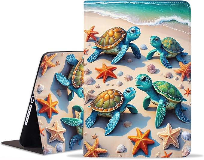 Case for Samsung Galaxy Tab A9 Plus 11 Inch 2023 Model (SM-X210/X216/X218) Premium PU Leather Stand Folio Cover with Auto Sleep/Wake Abstract Colorful Dog