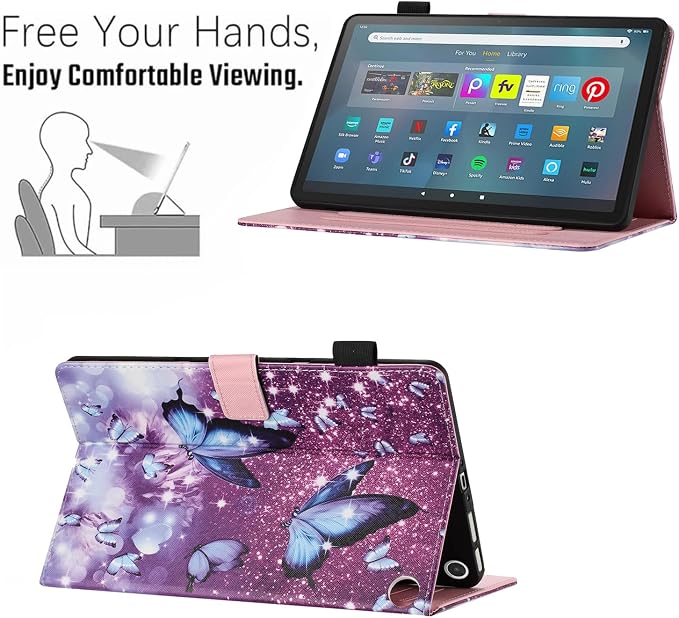 Case for Amazon Fire Max 11 Tablet (13th Generation 2023 Release) Auto Wake/Sleep Premium PU Leather Folding Stand Cover with Pen Holder &amp Multiple Viewing Angles - Beach