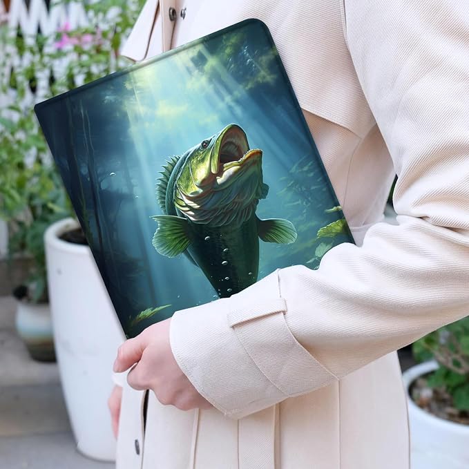 Case for iPad Pro 13 Inch M4 (2024) Slim Multi-Angle Smart Stand Cover with Automatic Sleep/Wake Function for iPad Pro 13 Inch Art Dragonfly