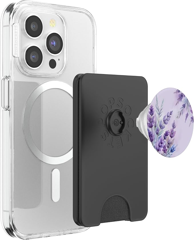 Lavender Floral Pattern PopSockets Adhesive PopGrip