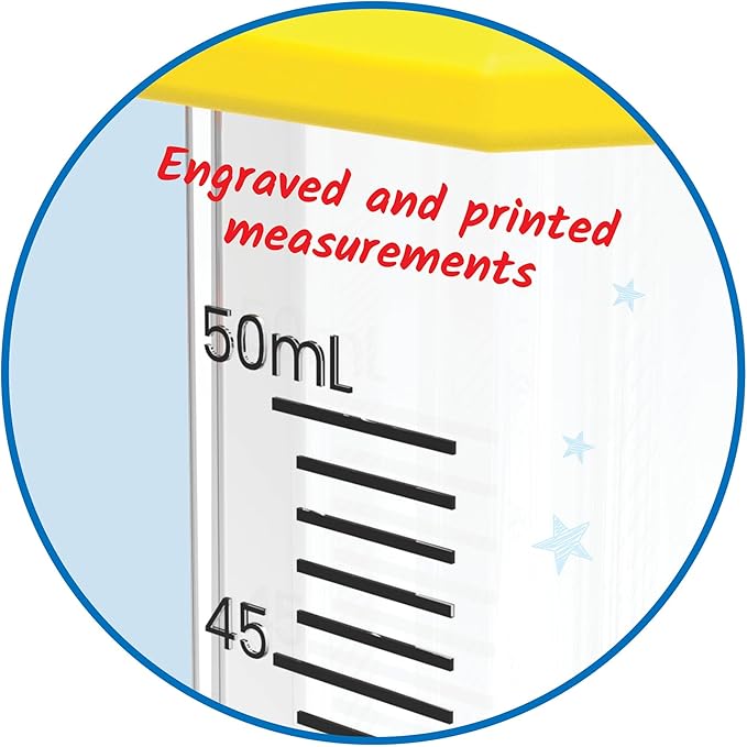 Hand2mind Starter Science Graduated Cylinder Set, Science Lab Equipment for Kids, Measuring Toys, Educational Science Kits, Chemistry Set, Science Supplies for Classroom (Set of 5)