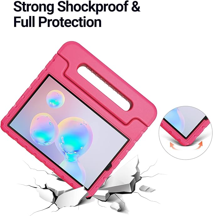 Kids Case for Samsung Galaxy Tab S6 Lite Shockproof Handle Stand Blue | Lightweight Kids Friendly EVACompatible with Samsung Galaxy Tab S6 Lite 10.4 Inch 2024/2022/2020 Release S Pen Holder