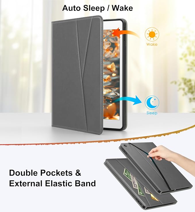 DTTO for iPad 9th/8th/7th Gen Case 10.2 Inch (2021/2020/2019) Brown | 360 Degree Rotating Premium Faux Leather Folio Stand Cover with Pencil Holder Auto Sleep/Wake Multiple Angles Hand Strap