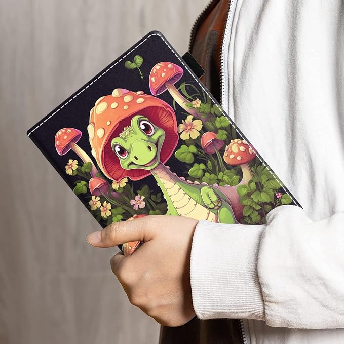 Case for Amazon Kindle Fire HD 10 Tablet 10.1 (9th/7th Generation 2019/2017 Release) - PU Leather Folio Case with Smart Auto Wake/Sleep African American Girl