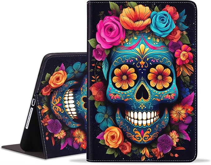 Case for Samsung Galaxy Tab S10 Plus 2024/ S9 Plus/ S9 FE Plus 5G 12.4 Inch 2023 Slim PU Leather Stand Folio Cover with Auto Wake Sleep Abstract Paint Dogs