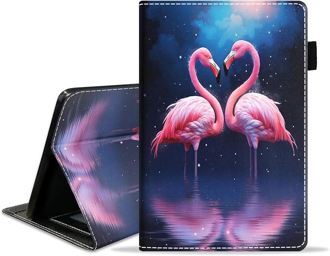 Case for Amazon Kindle Fire 7 Tablet (7 Display 12th Generation 2022 Release) Slim PU Leather Stand Folio Cover with Card Slot &amp Auto Wake Sleep Abstract Paint Butterfly
