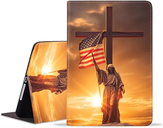 Case for Samsung Galaxy Tab S10 Plus 2024/ S9 Plus/ S9 FE Plus 5G 12.4 Inch 2023 Premium PU Leather Stand Folio Cover with Auto Sleep/Wake Abstract Colorful Dog