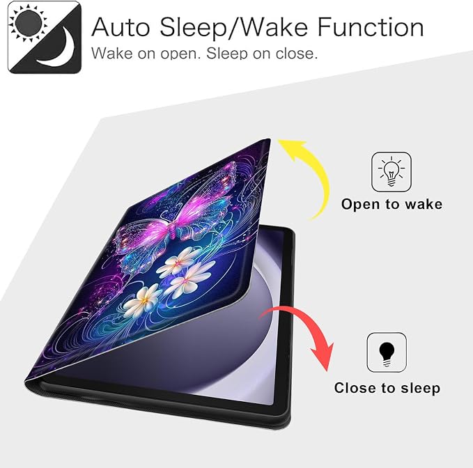 Case for Samsung Galaxy Tab A11 Plus 2026 &amp Galaxy Tab A9+ 11 Slim Smart Stand Cover with Auto Wake/Sleep Shockproof Protective Shell for Work &amp School Astronaut