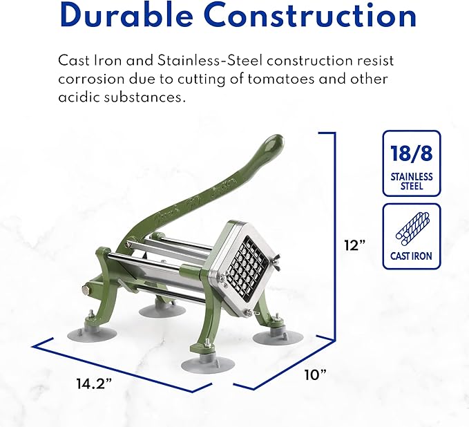 New Star Foodservice 42306 French Fry Cutter, 3/8", Green