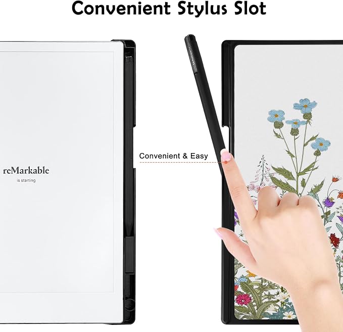 Case for Remarkable 2 Paper Tablet 10.3 2020 ReleasedLightweight and Hard Back Shell Protective Book Folio Cover with Built-in Pen HolderComes with Remarkable 2 Pen Tips.