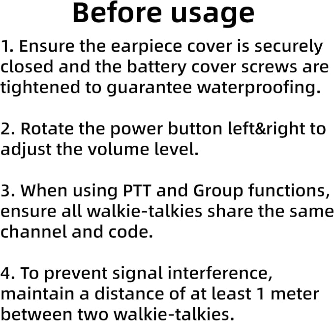 KETELESE T4 FRS Walkie Talkies Earpiece with Mic, IP67 Waterproof Two Way Radio, Walkie Talkie Long Range, 22 Channel, NOAA Weather Alert, PTT, VOX, USB C, Charge Base