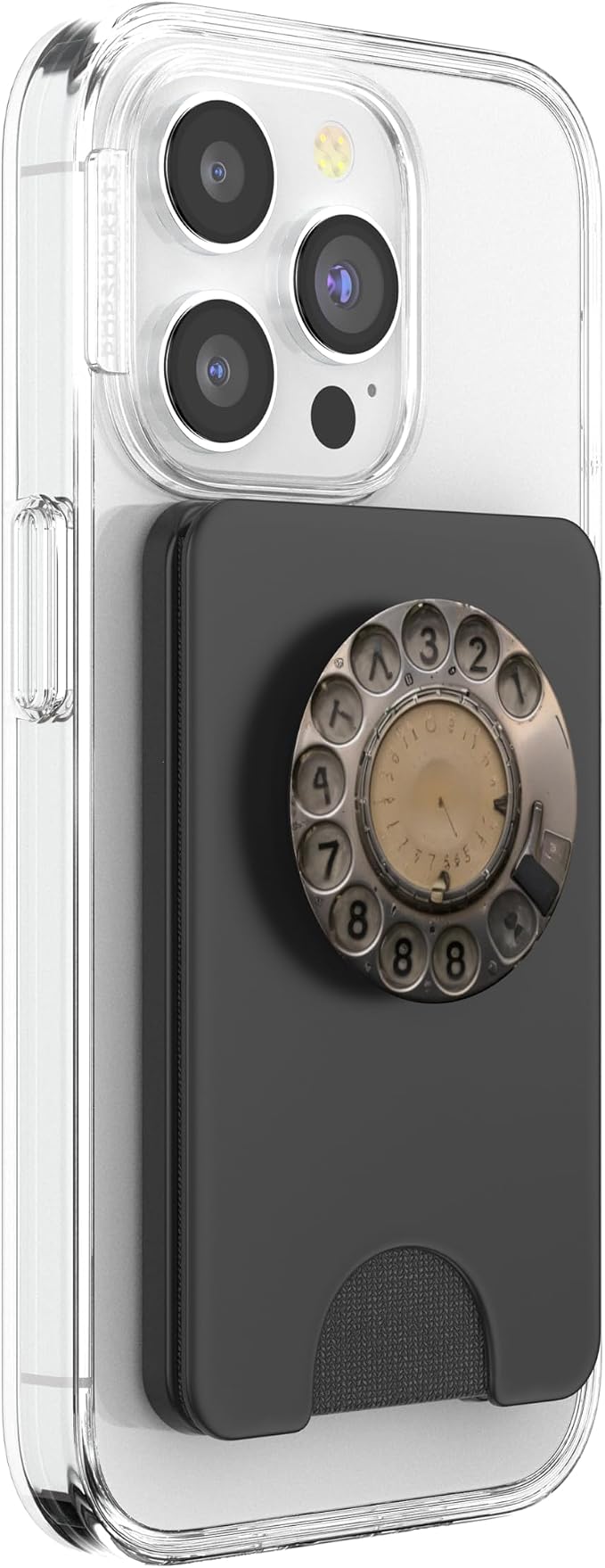 Vintage Rotary Telephone Illustration Print PopSockets PopGrip for MagSafe
