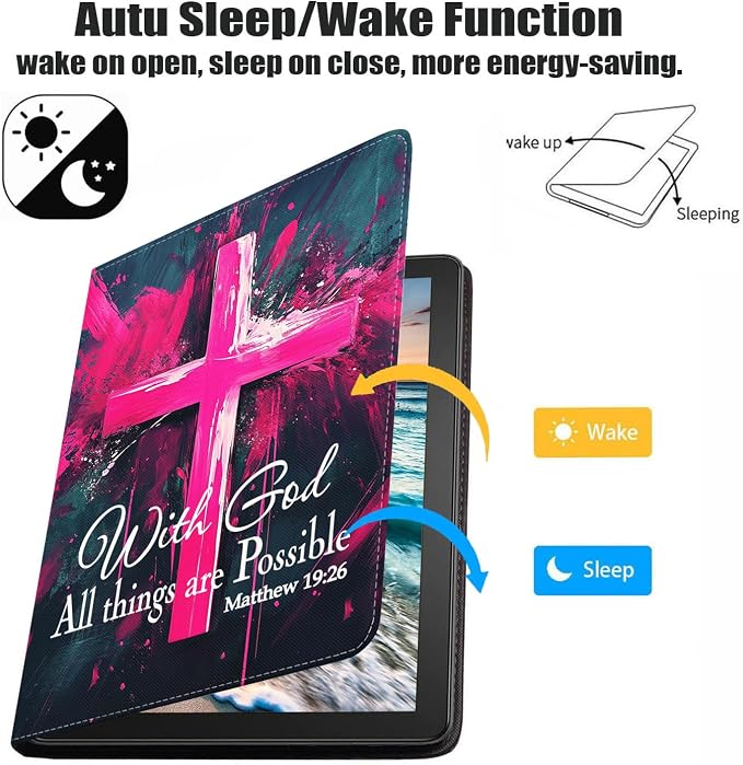 Case for Samsung Galaxy Tab A9 Plus 11 Inch 2023 Model (SM-X210/X216/X218) Premium PU Leather Stand Folio Cover with Auto Sleep/Wake Abstract Colorful Dog