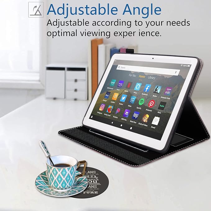 Case for All-New Amazon Kindle Fire HD 8/Fire HD 8 Plus Tablet (12th/10th Generation 2022/2020 Release) - Premium PU Leather Cover with Auto Sleep Wake Bible Verse Jeremiah 29:11