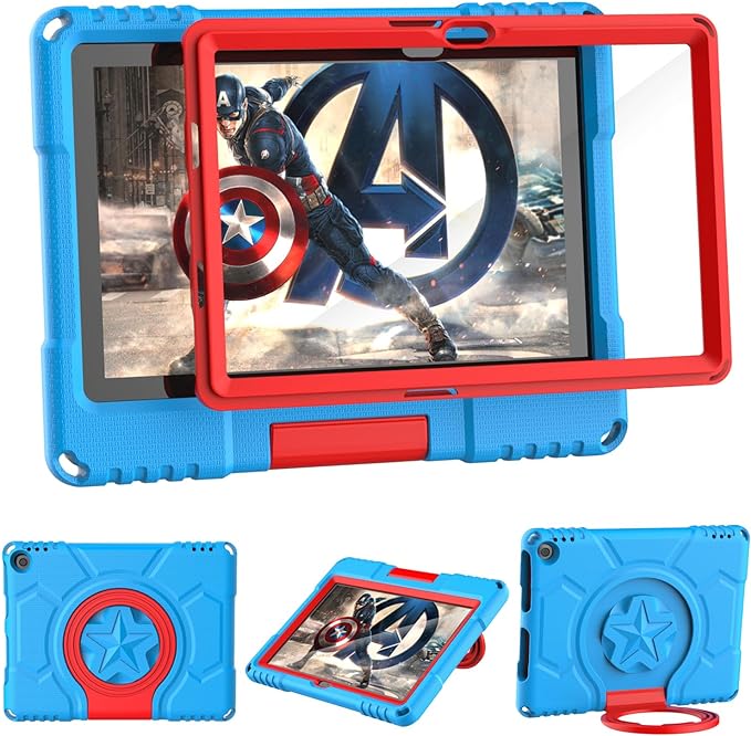 Kids case for 10 inch Tablet Lightweight Shockproof Case with Screen Protector Handle StandBlack