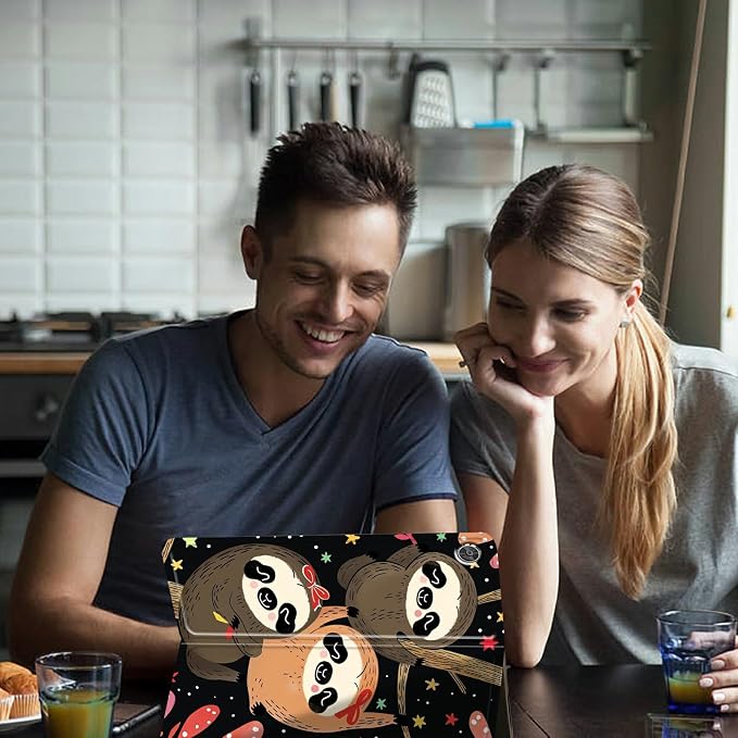 for 10.1 Amazon Fire HD 10 Tablet (13th Generation 2023 Release)PU Leather Multi-Angle Anti Slide Stand Cases with Auto Wake/SleepAnimals Dog Paws Galaxy