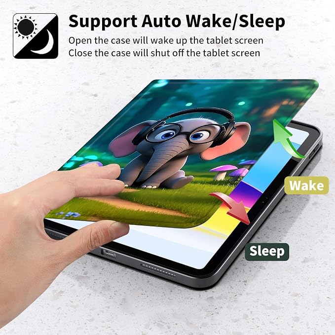 Case for Kindle Paperwhite 12th Generation 7 &amp Kindle ColorSoft Signature Edition – PU Leather with Auto Sleep/Wake Slim Lightweight Protective Cover – Beach Sunset Palms
