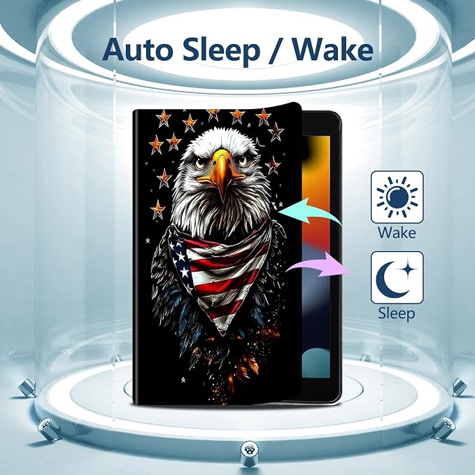 Case for iPad 9th/ 8th/ 7th Generation for iPad 10.2 inch Case 2021/2020/2019 Slim PU Leather Multiple Viewing Angles Smart Stand Shell Cover Auto Wake/Sleep for iPad 10.2Alpaca Art