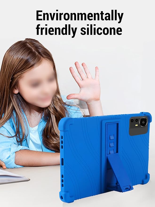 for Bnegynng CP31M 10 inch Tablet Protective case Shockproof Lightweight Silicone Protective Cover with Stand Child-Friendly Protection Easy to Clean DesignBlack
