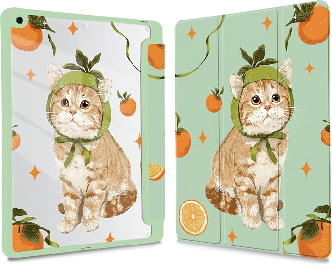 Joyland Leopard Print for iPad 10th Generation Case 10.9 inch 2022/iPad (A16) 11th Gen 11 2025Built-in Pencil Holder with Shockproof Cover Clear Transparent Back Shell Auto Wake/SleepBlack