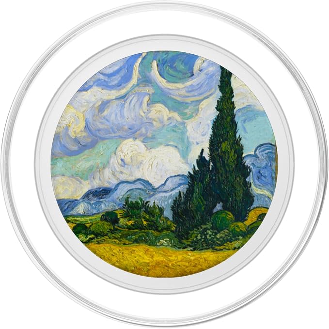Van Gogh Cypresses Landscape Painting Artist Vincent Art PopSockets Adhesive PopGrip