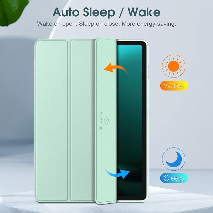 Fintie Slim TPU Case for Samsung Galaxy Tab S10 Lite/S10 FE/S9 FE 5G 10.9 | Tri-Fold Viewing Stand Full Protection S Pen Holder Auto Sleep Wake Black