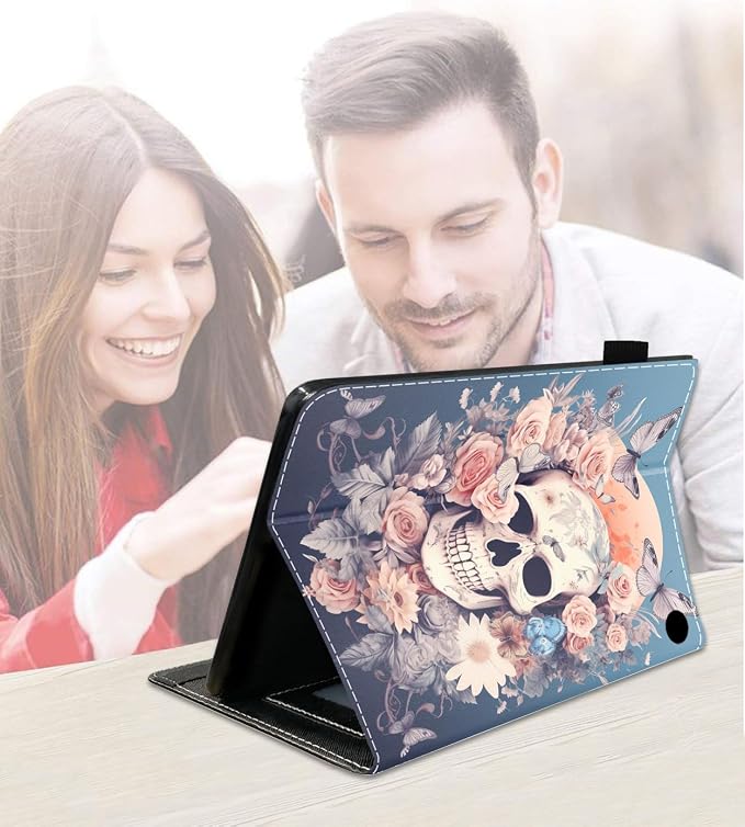 Case for Amazon Kindle Fire HD 8/Fire HD 8 Plus Tablet (12th/10th Generation 2024/2022/2020 Release) Slim PU Leather Cover with Card Slot &amp Auto Wake/Sleep African American Women