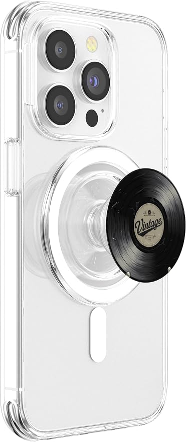 Vinyl Record Player Vinyl Collector Retro Music Lover PopSockets PopGrip for MagSafe