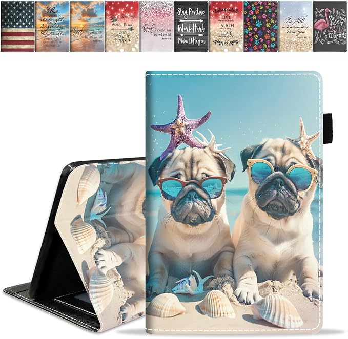 Case for Amazon Kindle Fire HD 8/Fire HD 8 Plus Tablet (12th/10th Generation 2024/2022/2020 Release) Slim PU Leather Cover with Card Slot &amp Auto Wake/Sleep African American Women
