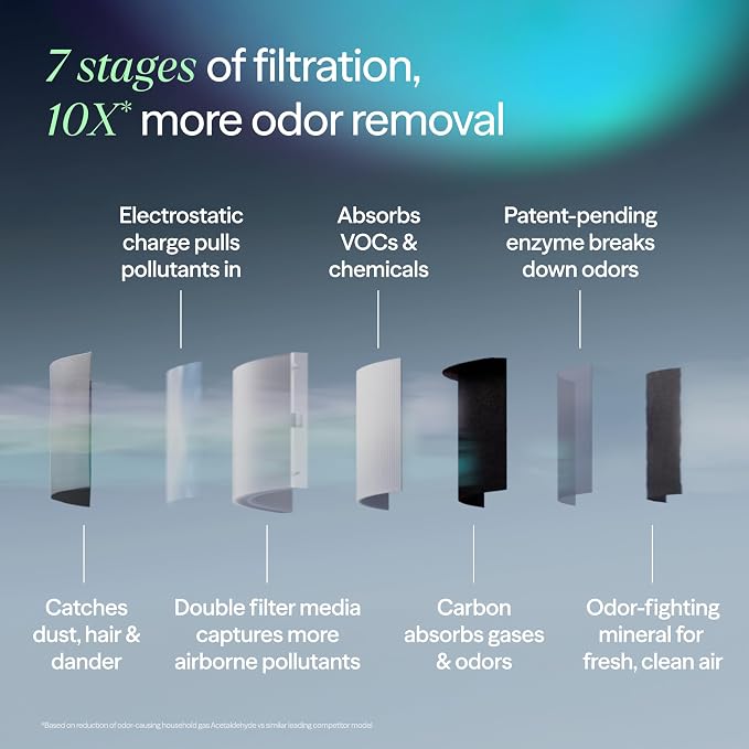 BLUEAIR Air Purifier for Large Rooms & Home